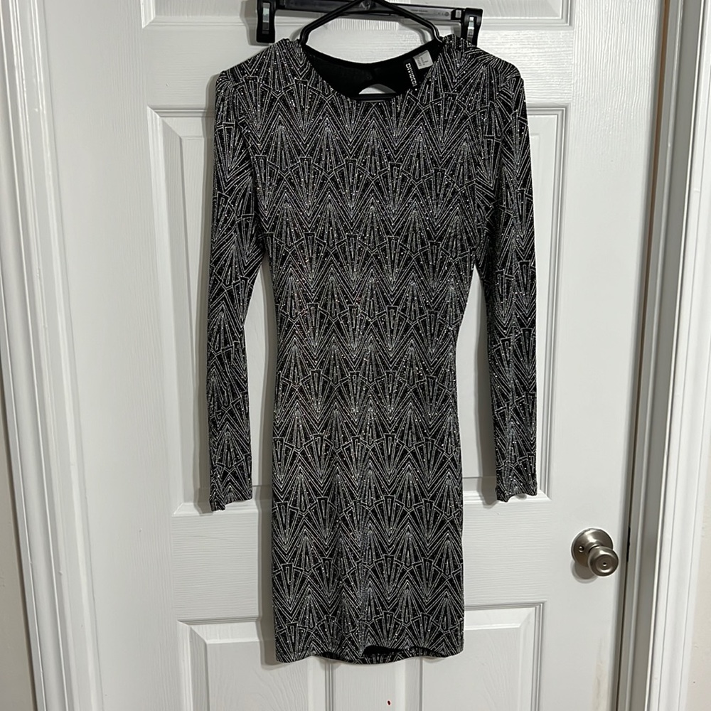 Open Back H& M glitter dress